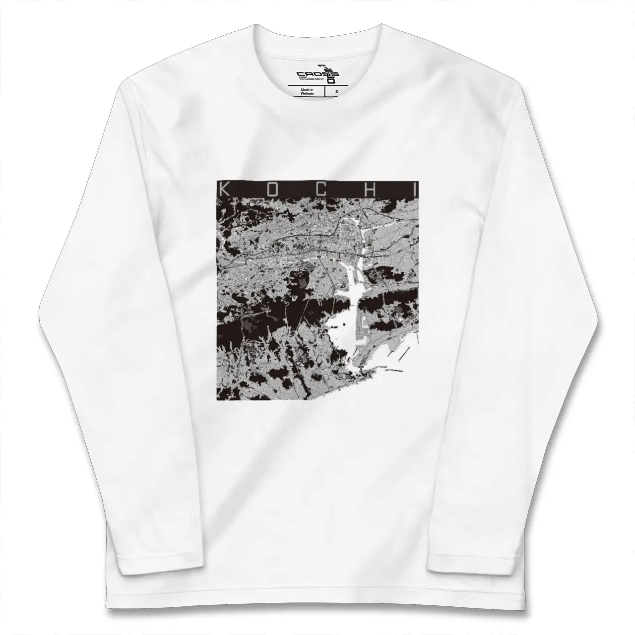 【高知（高知県）】地図柄ロングスリーブTシャツ