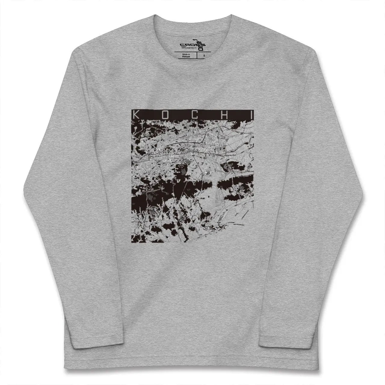 【高知（高知県）】地図柄ロングスリーブTシャツ