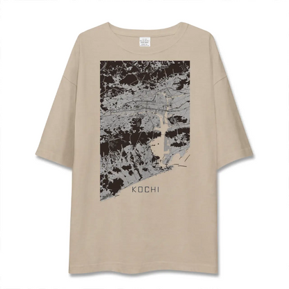 【高知（高知県）】地図柄ビッグシルエットTシャツ