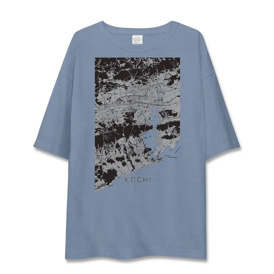 【高知(高知県)】地図柄ビッグシルエットTシャツ