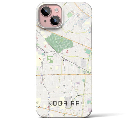 【小平（東京都）】地図柄iPhoneケース（バックカバータイプ）