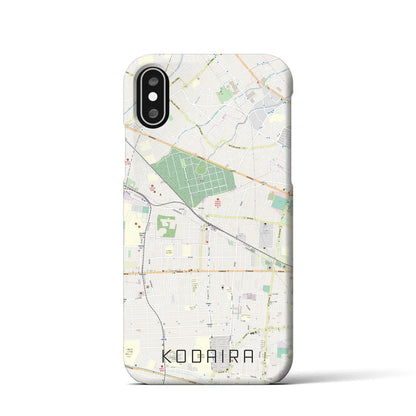 【小平（東京都）】地図柄iPhoneケース（バックカバータイプ）