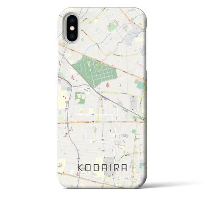 【小平（東京都）】地図柄iPhoneケース（バックカバータイプ）