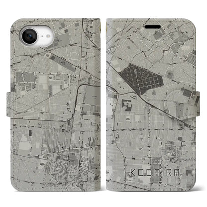 【小平（東京都）】地図柄iPhoneケース（手帳タイプ）