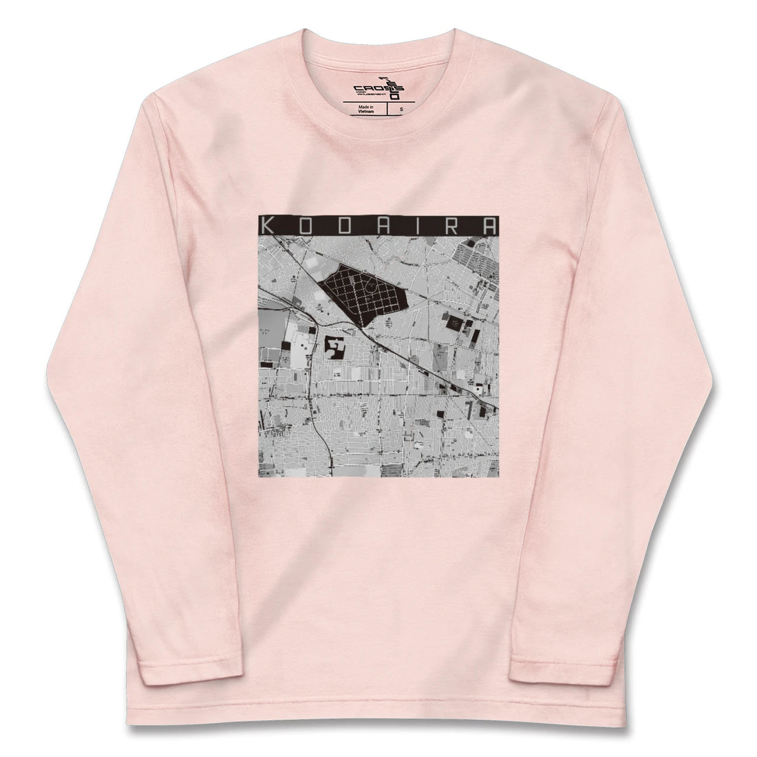 【小平（東京都）】地図柄ロングスリーブTシャツ