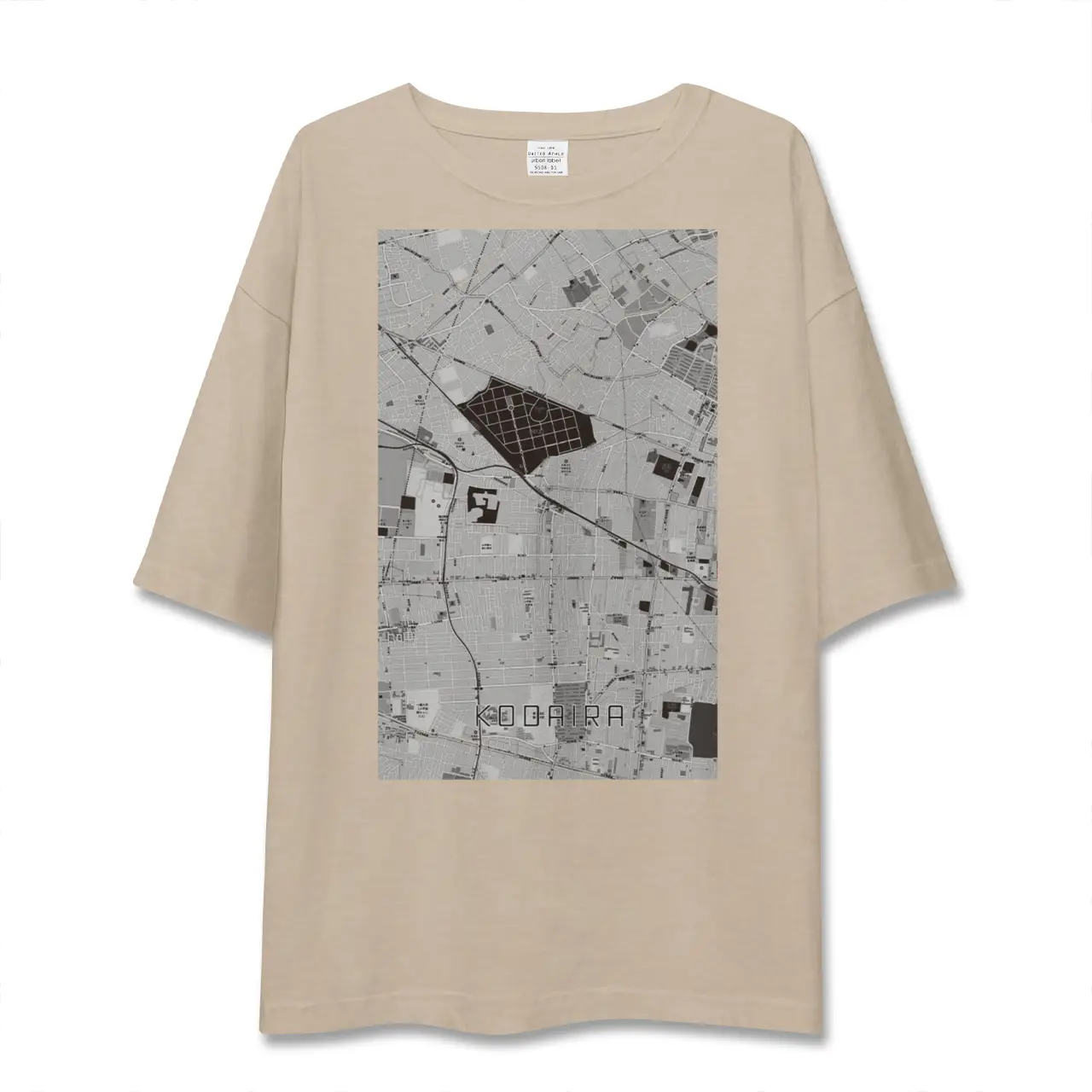 【小平（東京都）】地図柄ビッグシルエットTシャツ