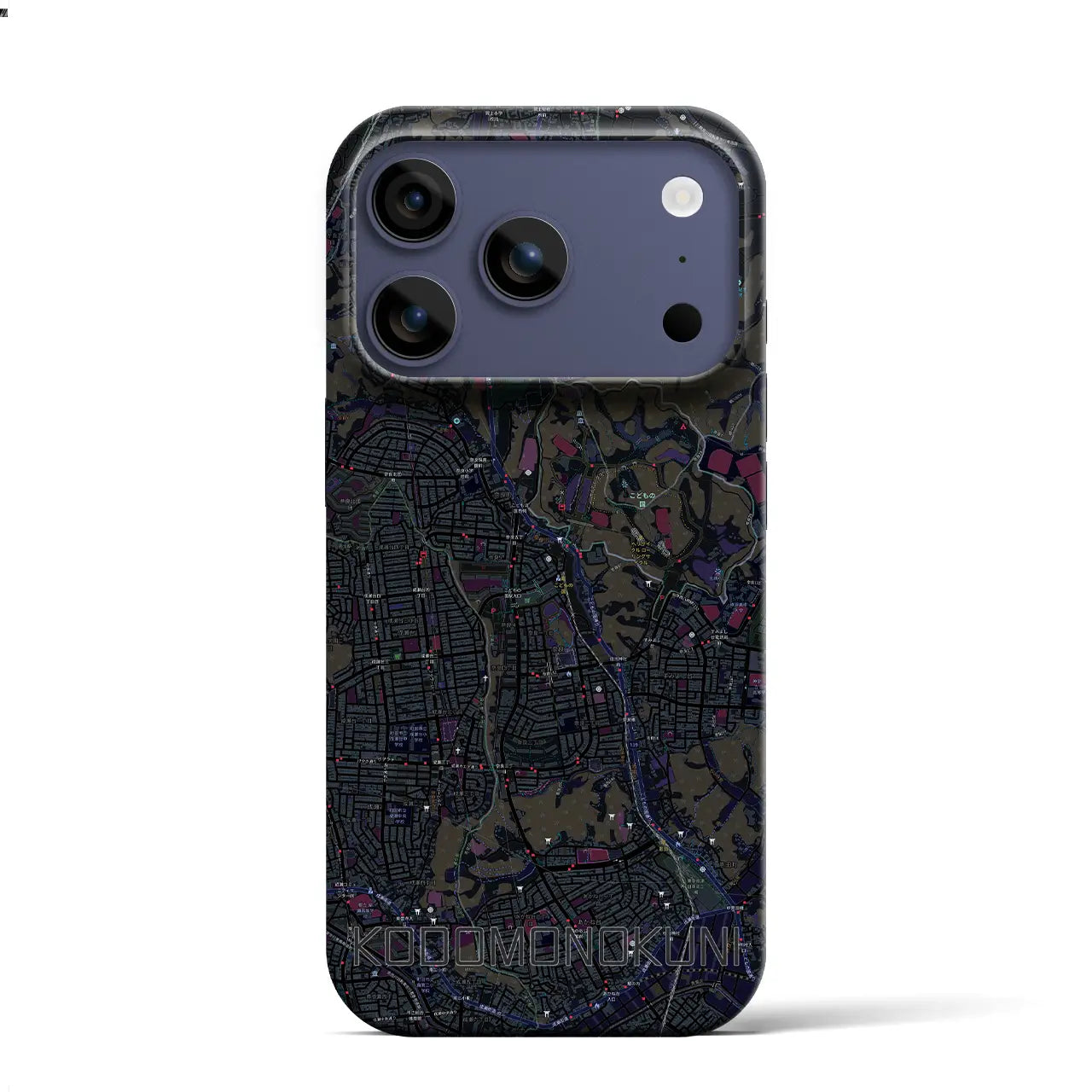 【こどもの国（神奈川県）】地図柄iPhoneケース（バックカバータイプ）