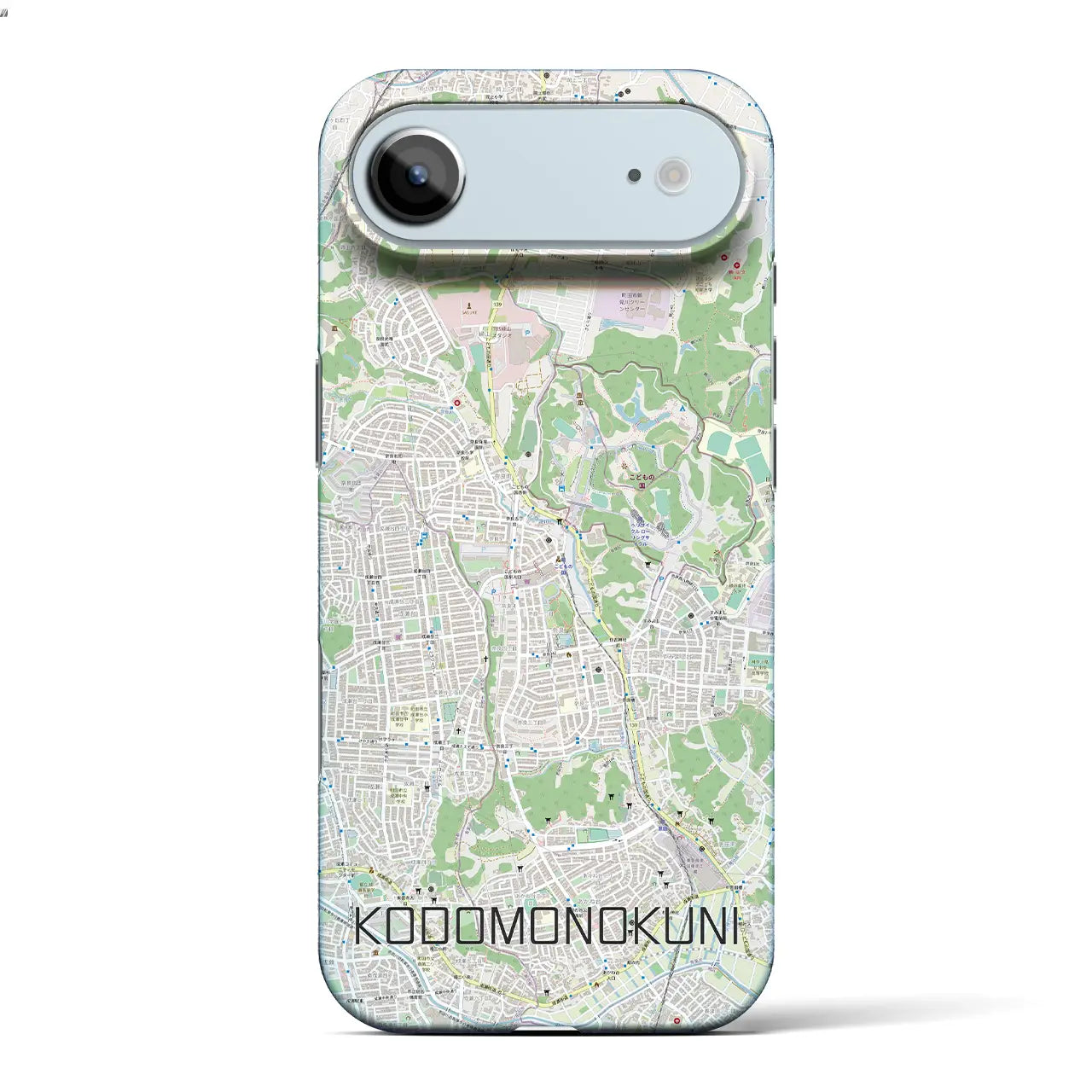 【こどもの国（神奈川県）】地図柄iPhoneケース（バックカバータイプ）