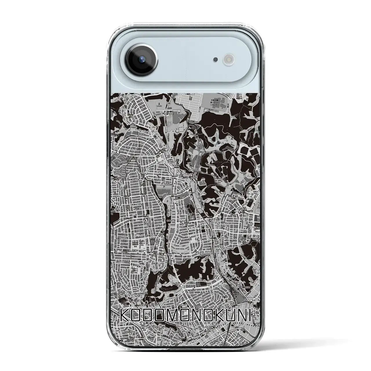 【こどもの国（神奈川県）】地図柄iPhoneケース（クリアタイプ）