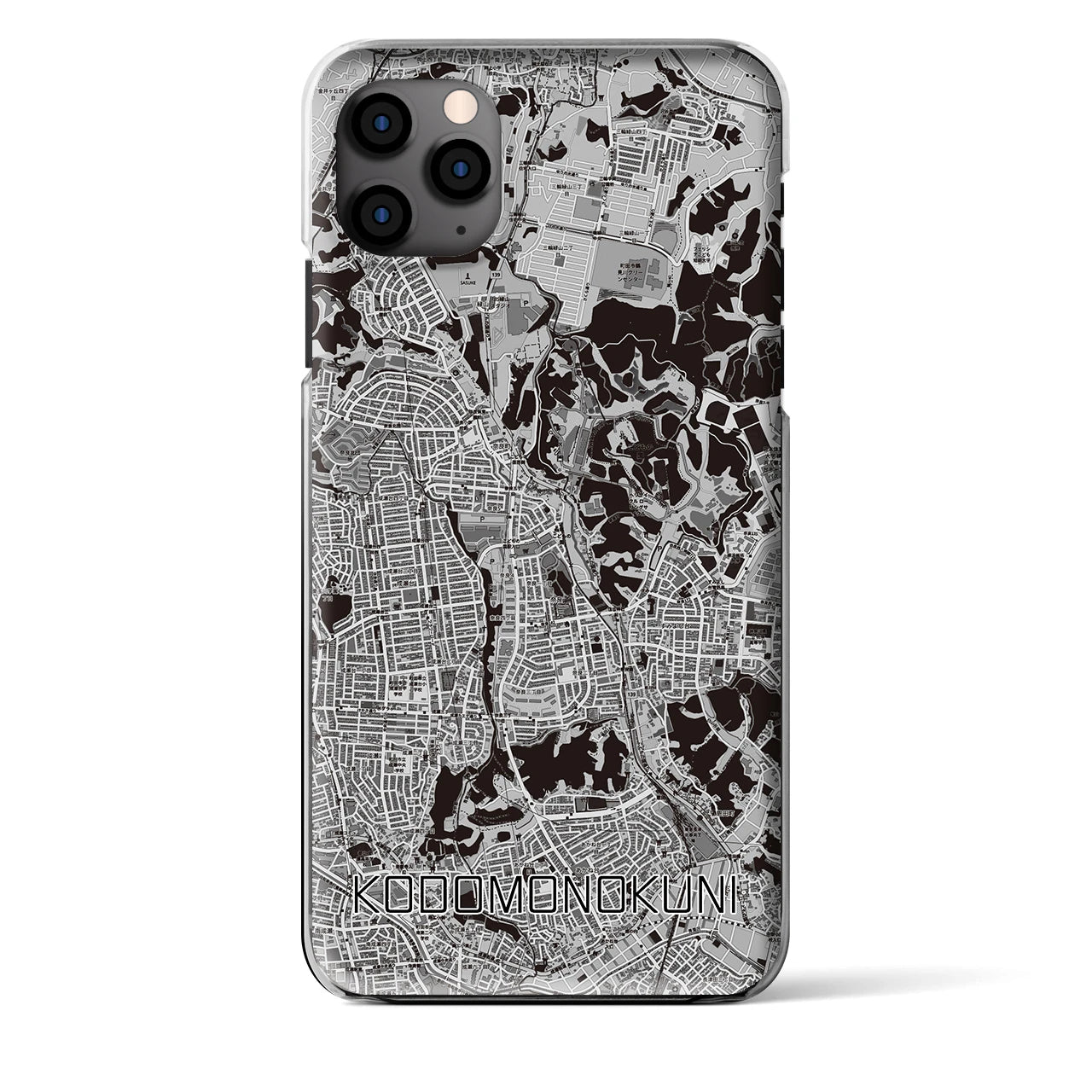 【こどもの国（神奈川県）】地図柄iPhoneケース（クリアタイプ）