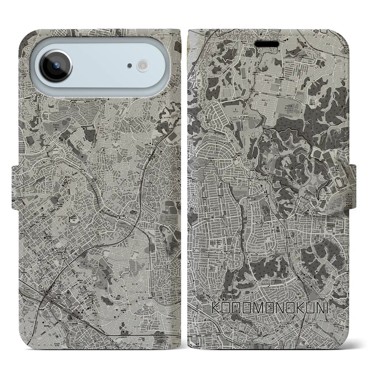 【こどもの国（神奈川県）】地図柄iPhoneケース（手帳タイプ）