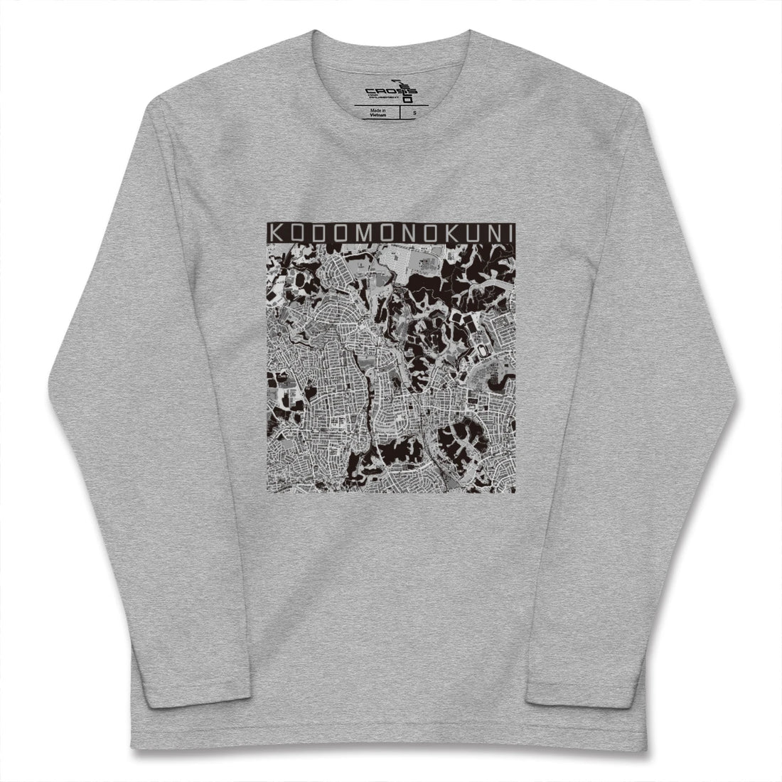 【こどもの国（神奈川県）】地図柄ロングスリーブTシャツ