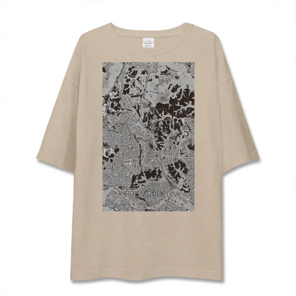 【こどもの国（神奈川県）】地図柄ビッグシルエットTシャツ