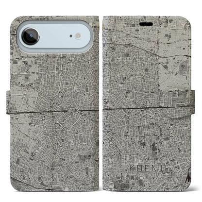 【高円寺2（東京都）】地図柄iPhoneケース（手帳タイプ）