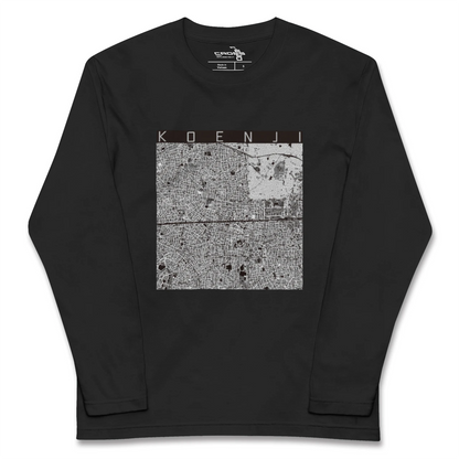 【高円寺2（東京都）】地図柄ロングスリーブTシャツ