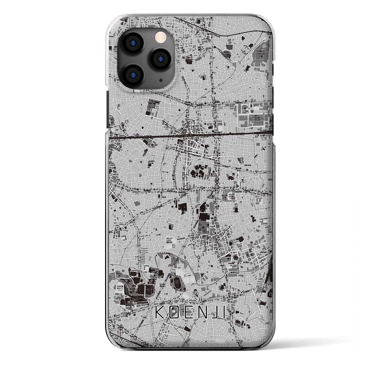 【高円寺（東京都）】地図柄iPhoneケース（クリアタイプ）