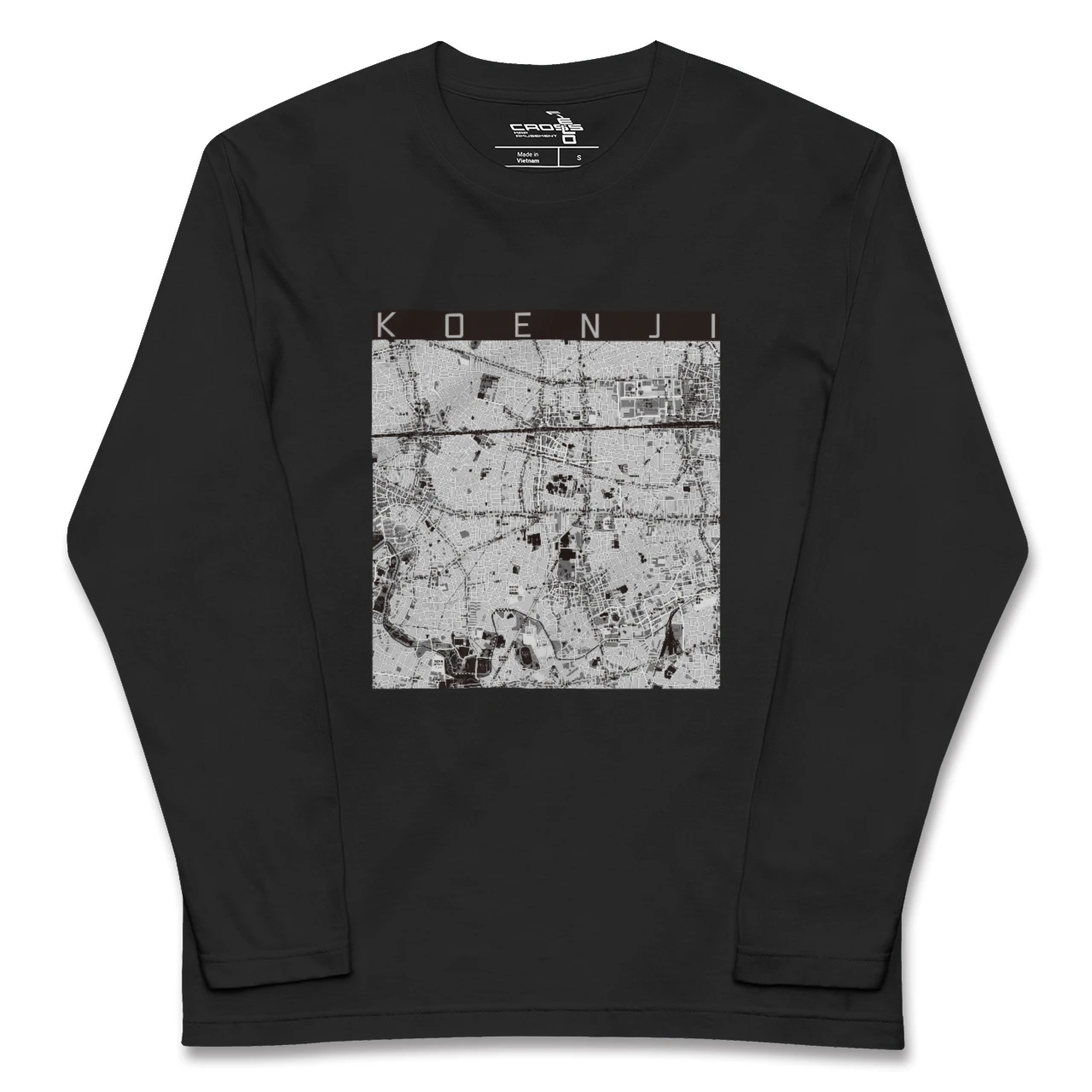 【高円寺（東京都）】地図柄ロングスリーブTシャツ