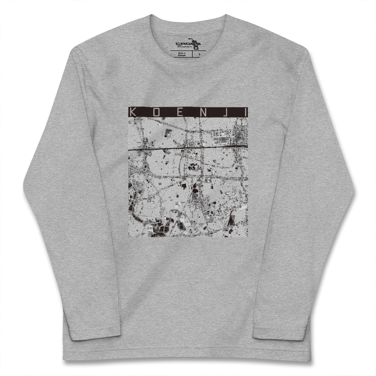 【高円寺（東京都）】地図柄ロングスリーブTシャツ