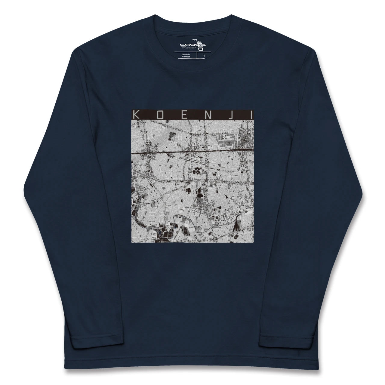 【高円寺（東京都）】地図柄ロングスリーブTシャツ
