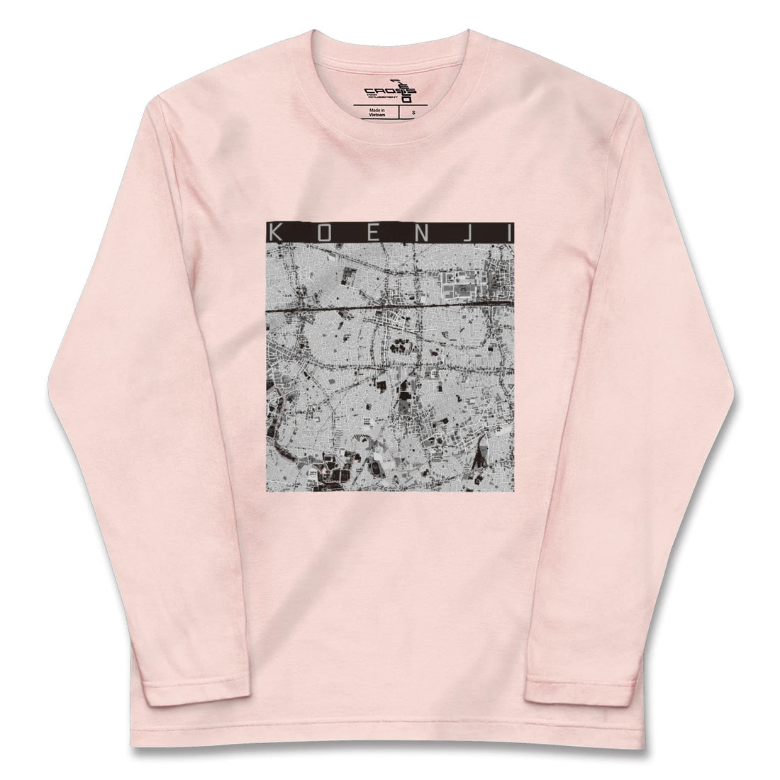 【高円寺（東京都）】地図柄ロングスリーブTシャツ