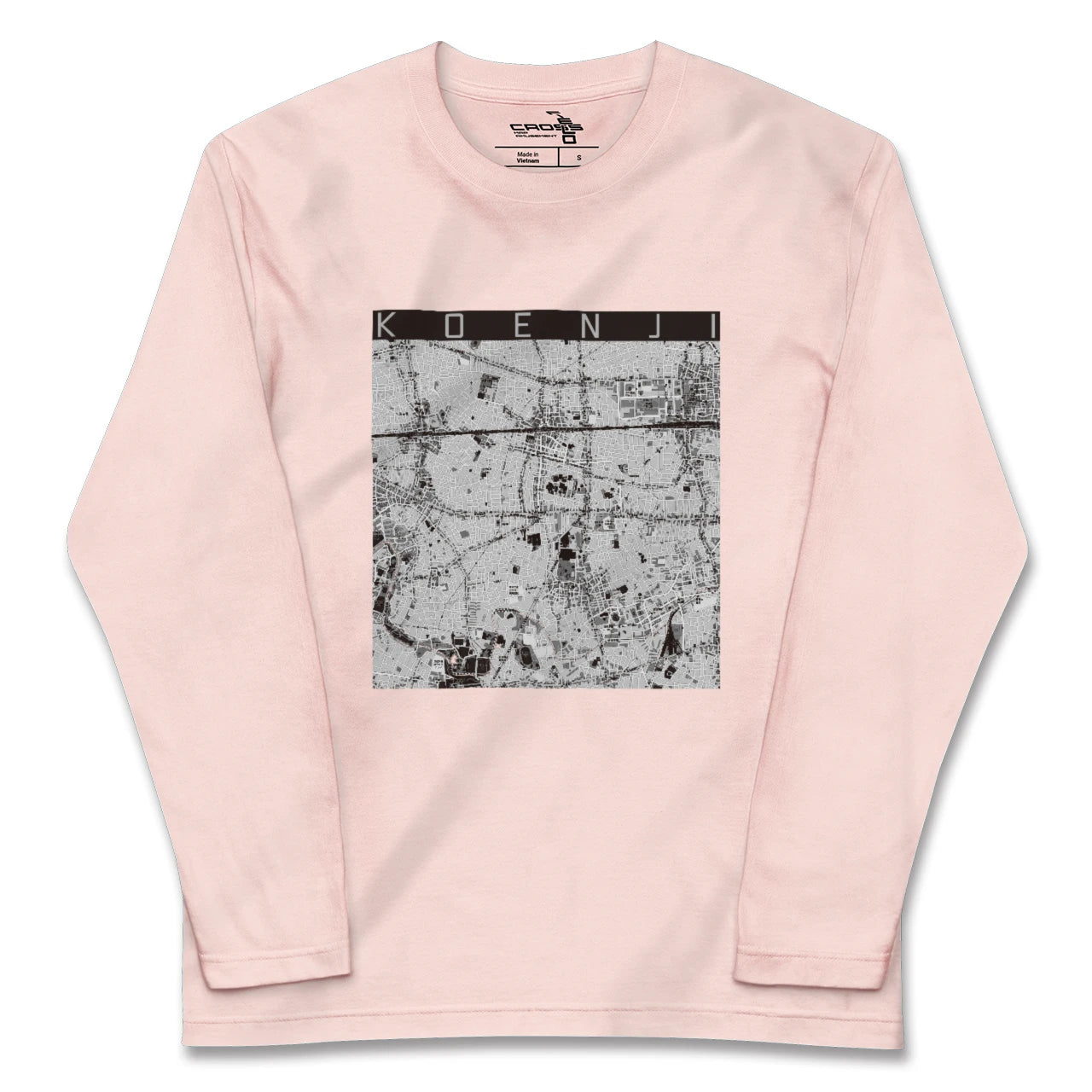【高円寺（東京都）】地図柄ロングスリーブTシャツ
