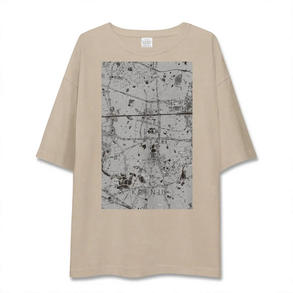 【高円寺（東京都）】地図柄ビッグシルエットTシャツ
