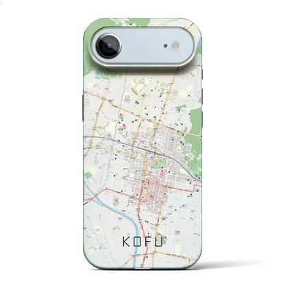 【甲府（山梨県）】地図柄iPhoneケース（バックカバータイプ）