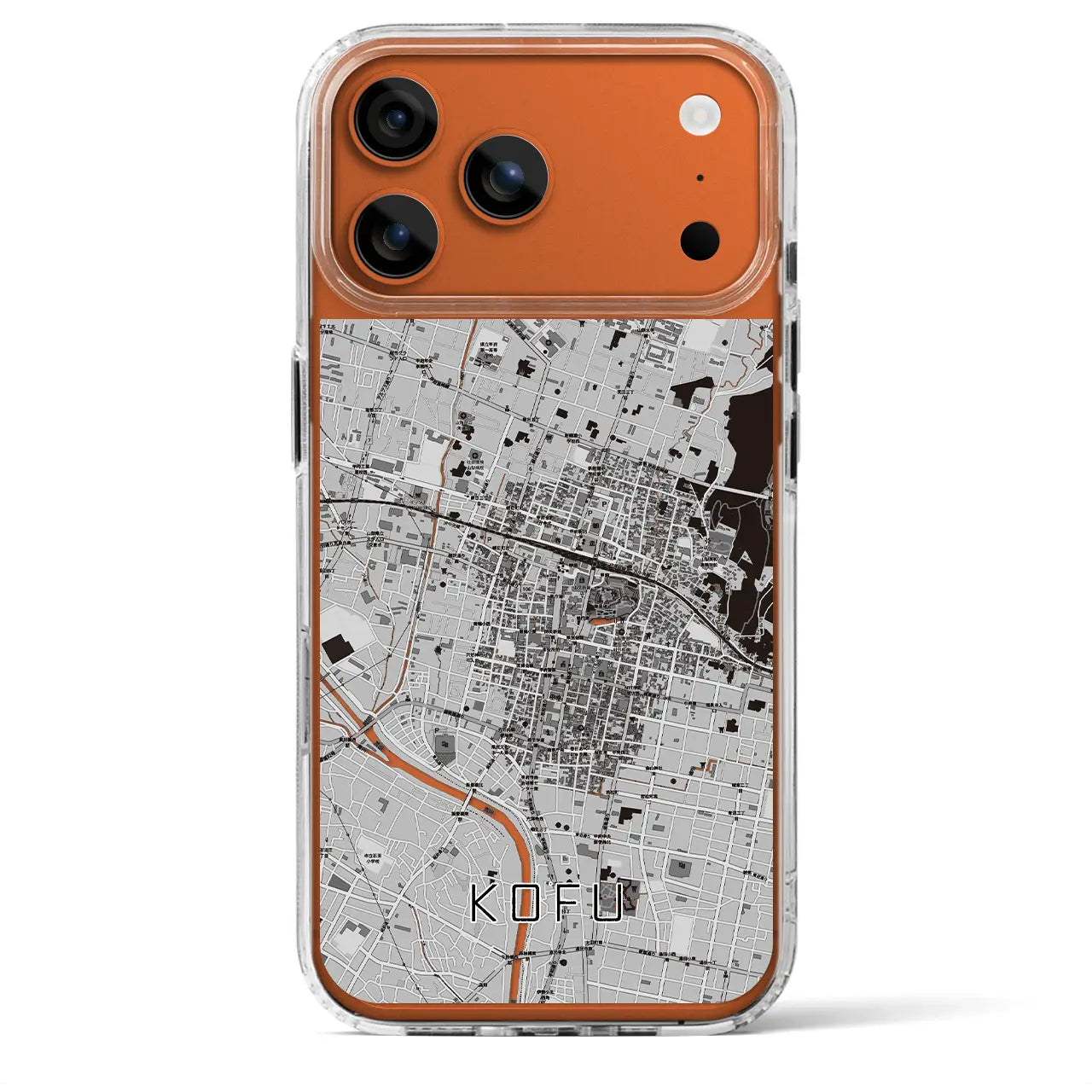 【甲府（山梨県）】地図柄iPhoneケース（MagSafeタイプ）