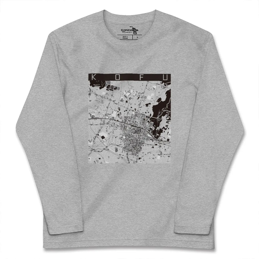 【甲府（山梨県）】地図柄ロングスリーブTシャツ