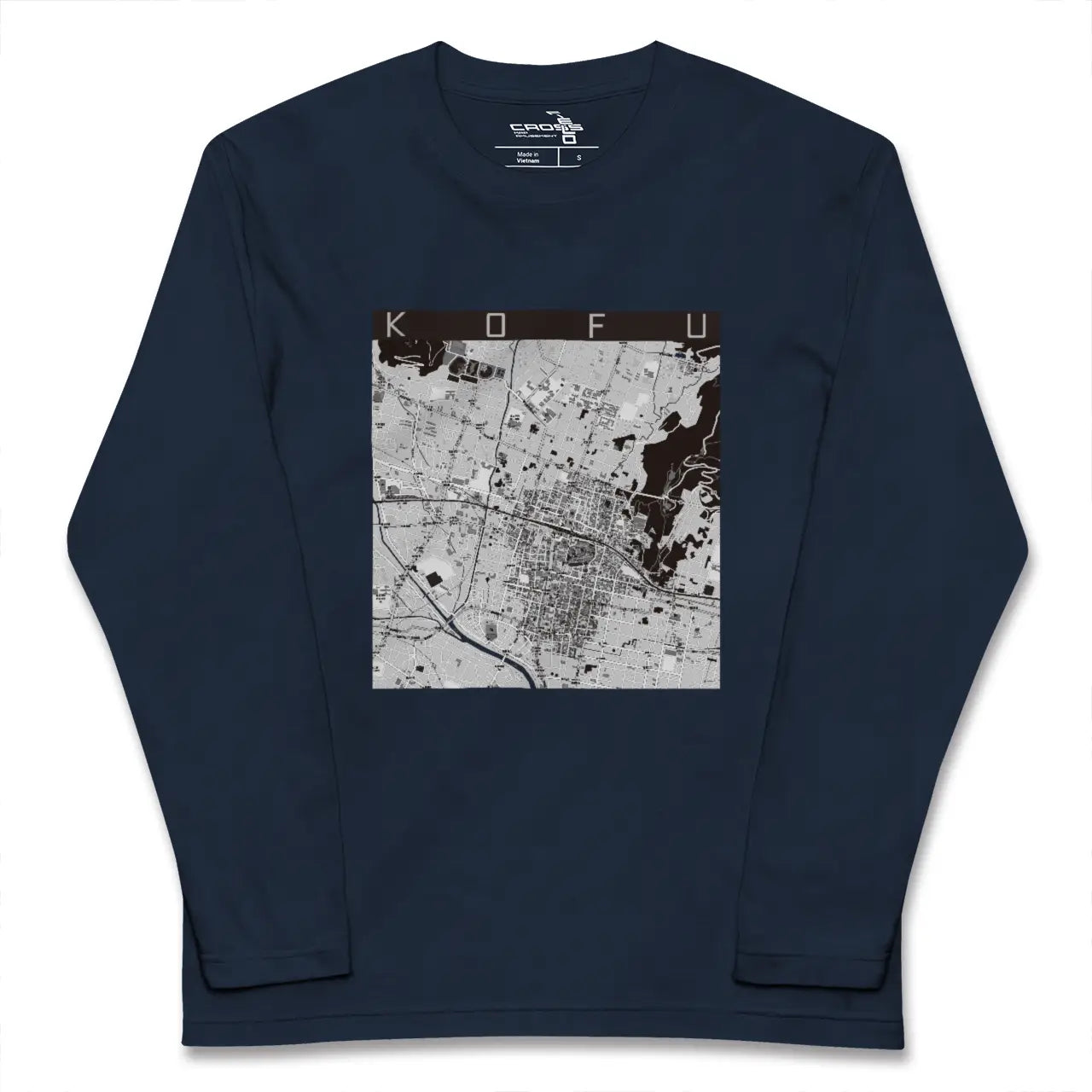【甲府（山梨県）】地図柄ロングスリーブTシャツ