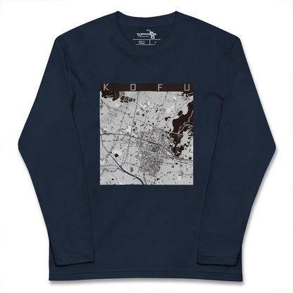 【甲府（山梨県）】地図柄ロングスリーブTシャツ