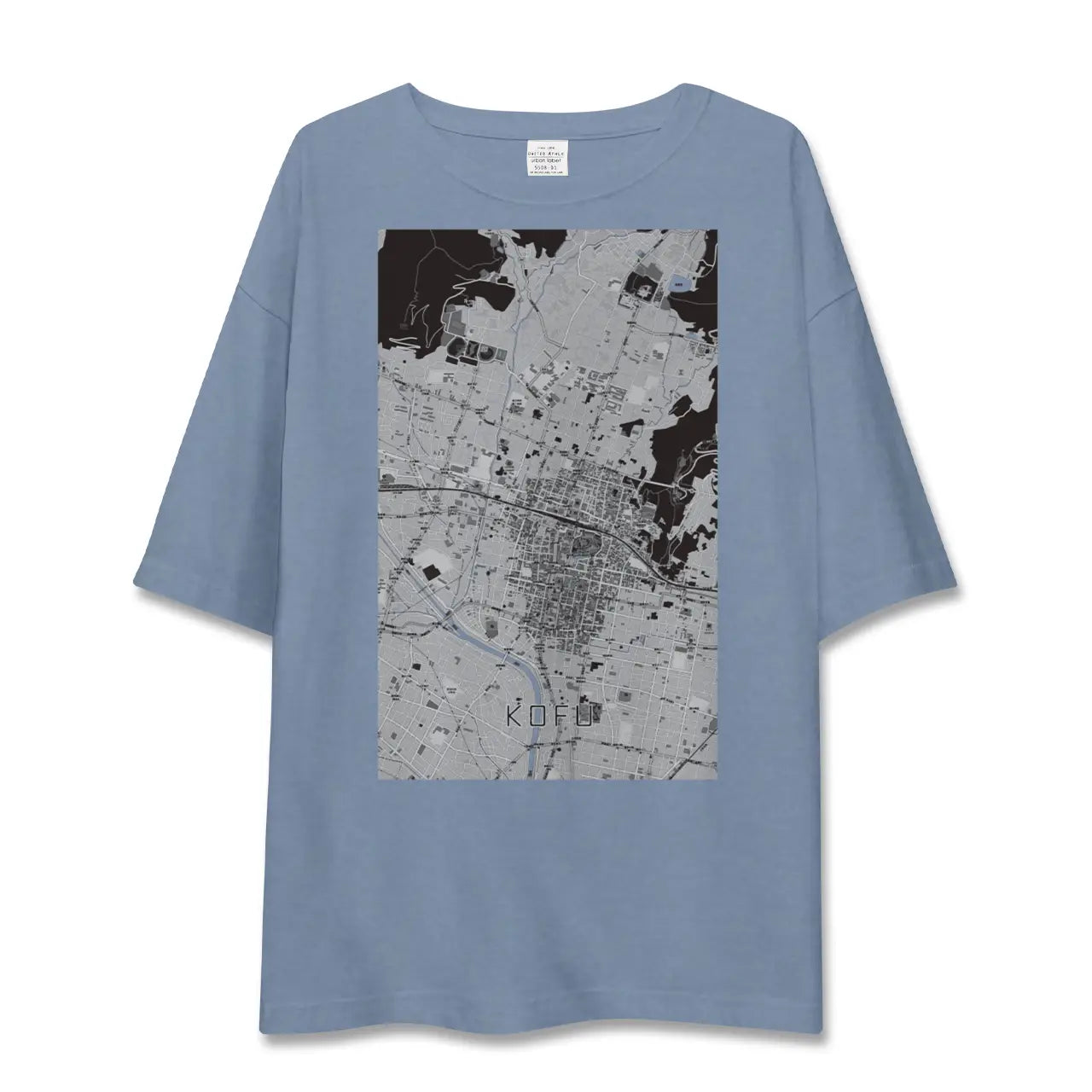 【甲府（山梨県）】地図柄ビッグシルエットTシャツ