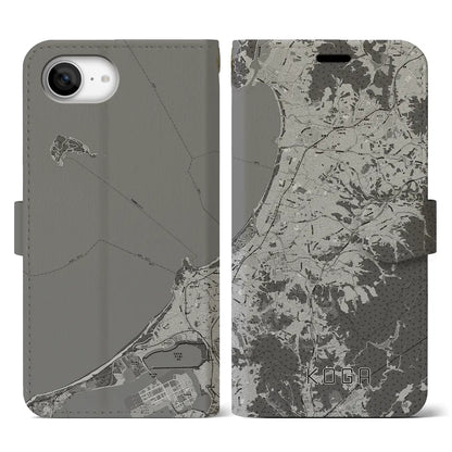 【古賀（福岡県）】地図柄iPhoneケース（手帳タイプ）