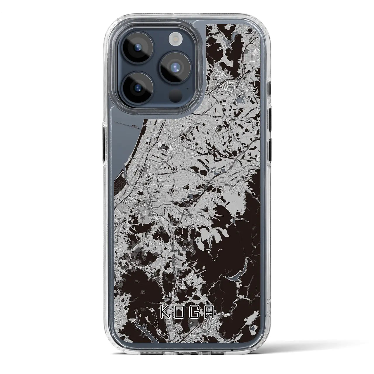 【古賀（福岡県）】地図柄iPhoneケース（MagSafeタイプ）