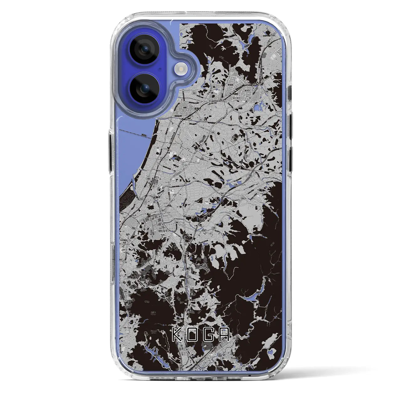 【古賀（福岡県）】地図柄iPhoneケース（MagSafeタイプ）