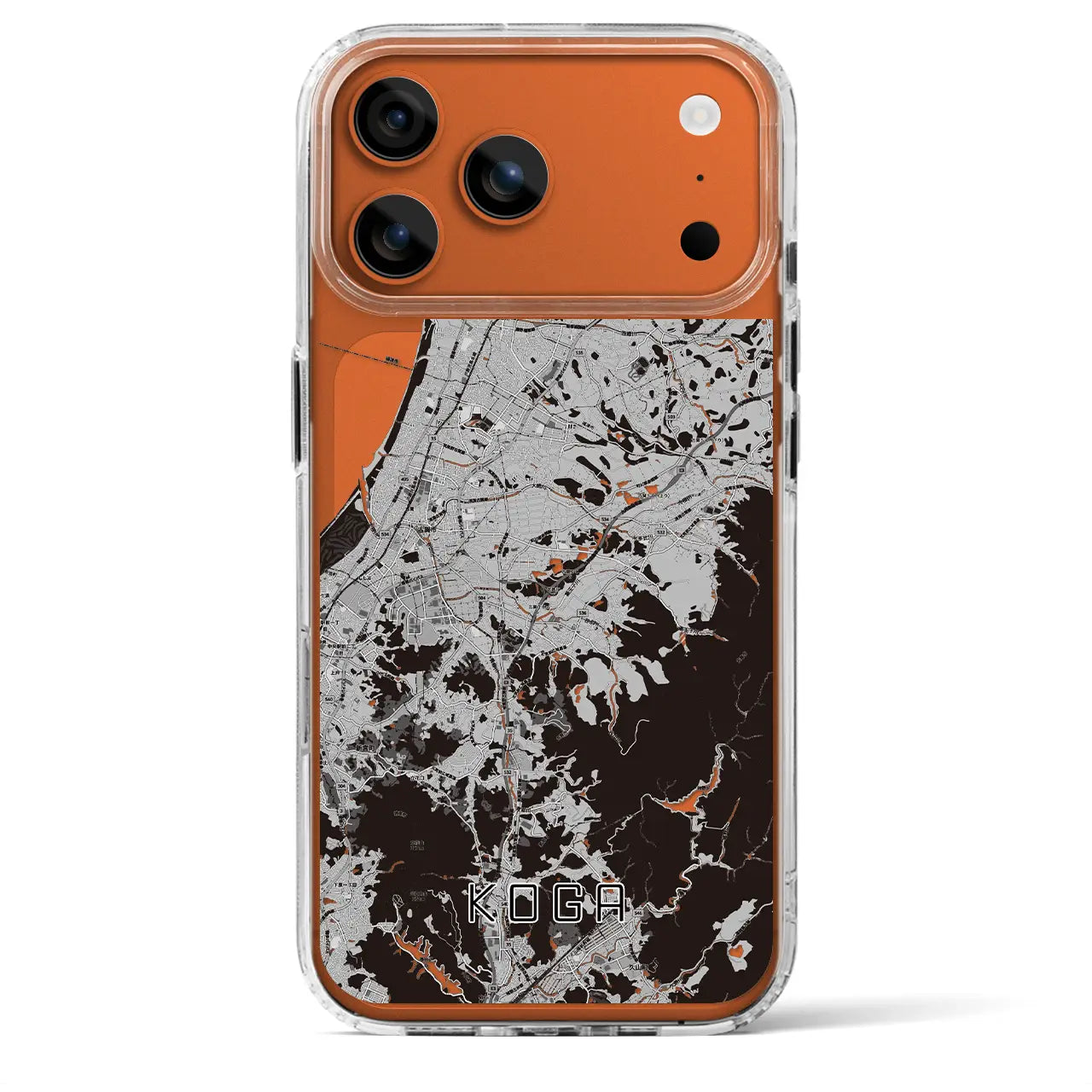 【古賀（福岡県）】地図柄iPhoneケース（MagSafeタイプ）