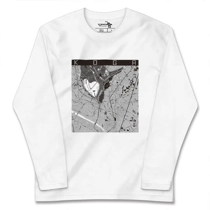 【古河（茨城県）】地図柄ロングスリーブTシャツ