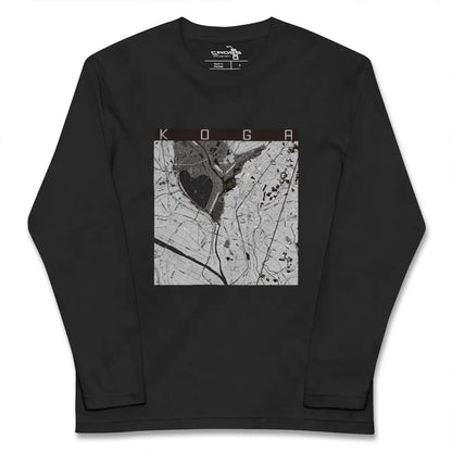 【古河（茨城県）】地図柄ロングスリーブTシャツ