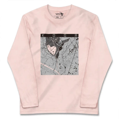 【古河（茨城県）】地図柄ロングスリーブTシャツ