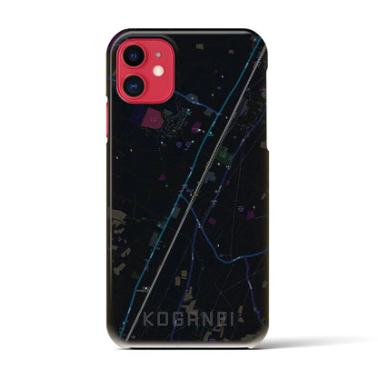 【小金井（栃木県）】地図柄iPhoneケース（バックカバータイプ）