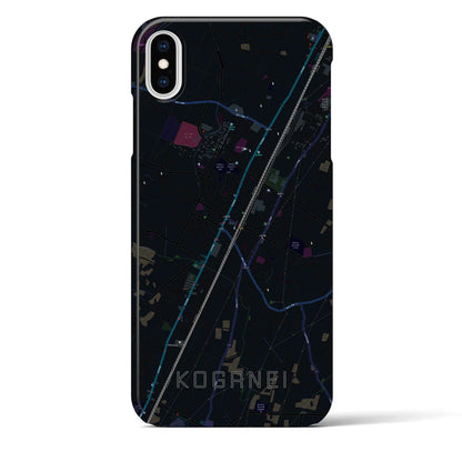 【小金井（栃木県）】地図柄iPhoneケース（バックカバータイプ）