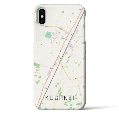 【小金井（栃木県）】地図柄iPhoneケース（バックカバータイプ）