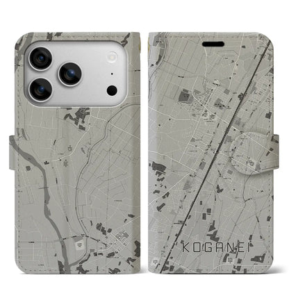 【小金井（栃木県）】地図柄iPhoneケース（手帳タイプ）