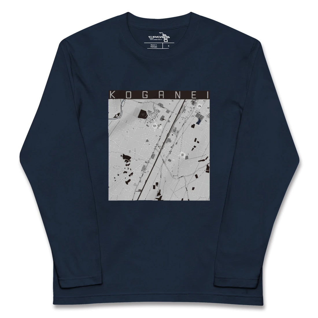 【小金井(栃木県)】地図柄ロングスリーブTシャツ