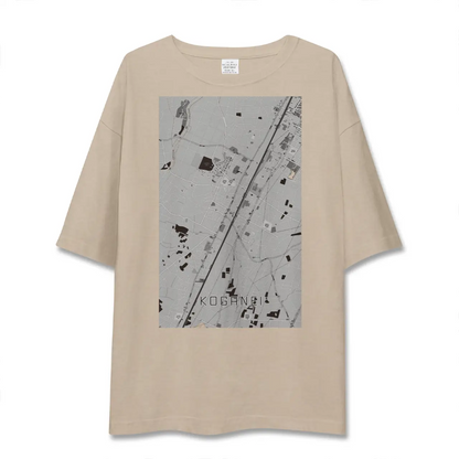 【小金井（栃木県）】地図柄ビッグシルエットTシャツ