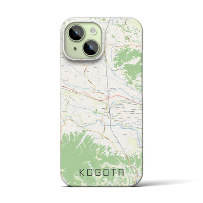 【小牛田（宮城県）】地図柄iPhoneケース（バックカバータイプ）