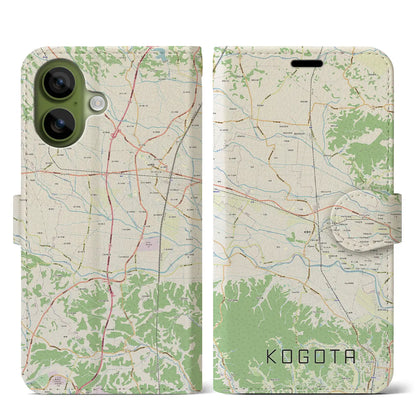 【小牛田（宮城県）】地図柄iPhoneケース（手帳タイプ）