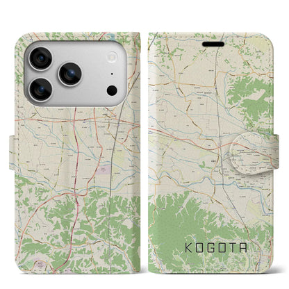 【小牛田（宮城県）】地図柄iPhoneケース（手帳タイプ）