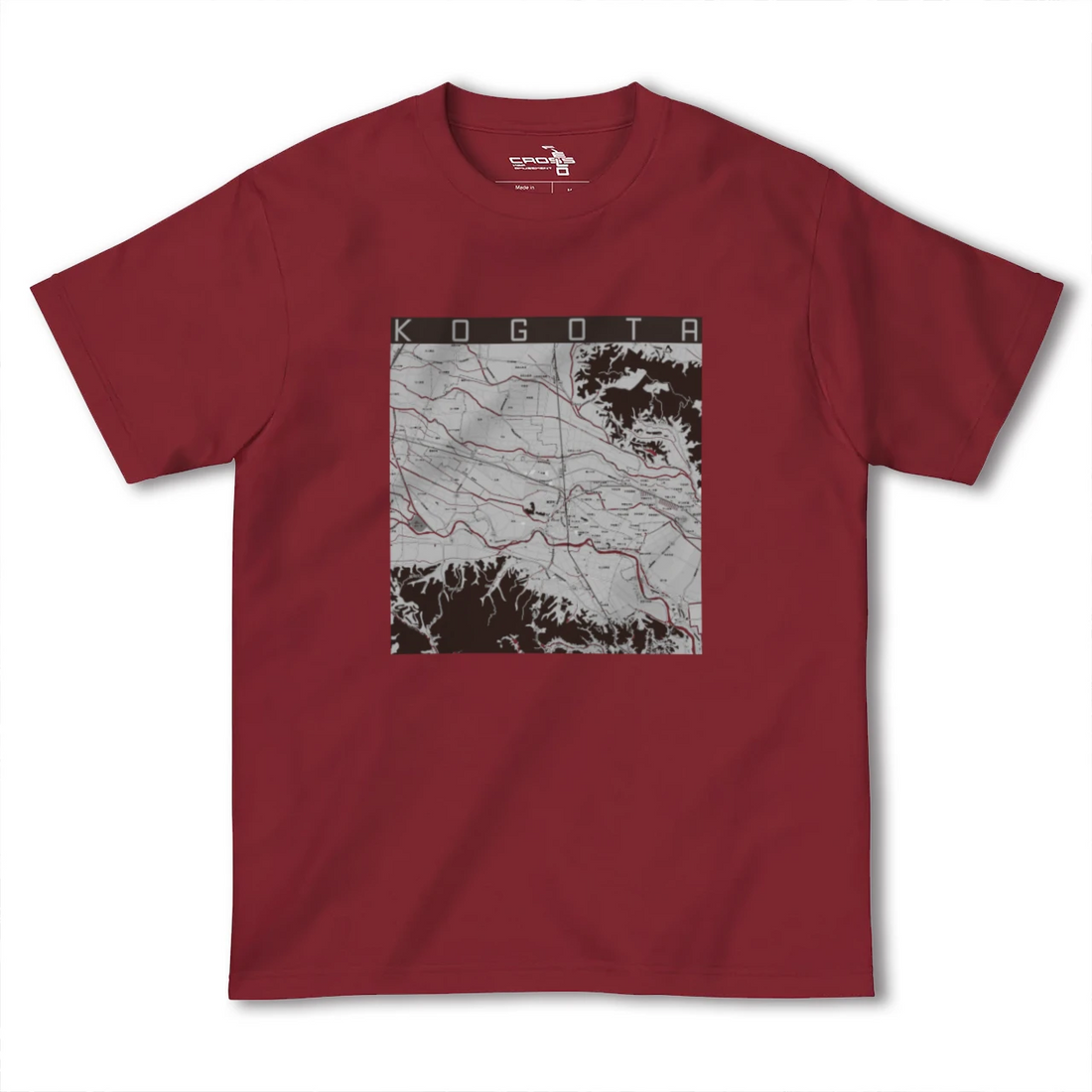 【小牛田(宮城県)】地図柄ヘビーウェイトTシャツ