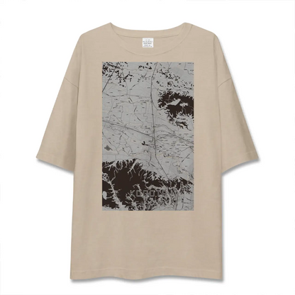 【小牛田（宮城県）】地図柄ビッグシルエットTシャツ